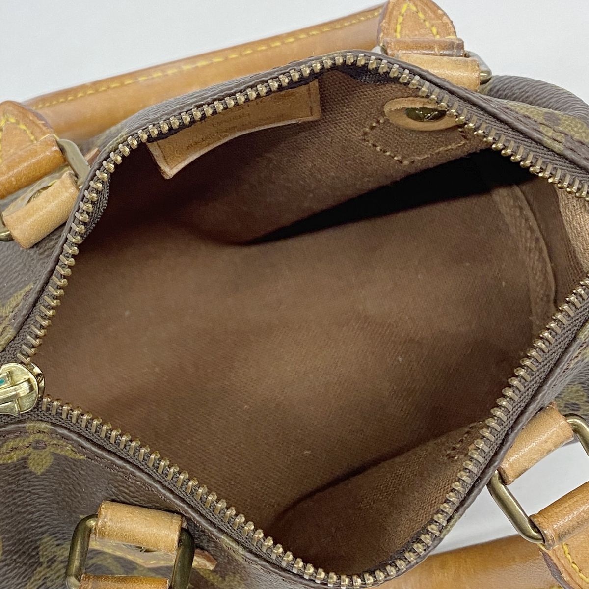Louis Vuitton Handbag Monogram Mini Speedy Brown — view 4