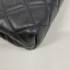 Chanel Pouch Quilted Lambskin Black Silver — view 8