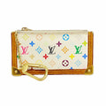 Louis Vuitton Coin Purse Monogram Multicolor Pochette Cles Blanc