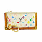 Louis Vuitton Coin Purse Monogram Multicolor Pochette Cles Blanc