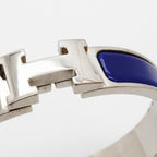 Hermes Bangle Clic Clac PM Metal Silver Blue Bracelet — view 8