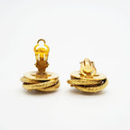 Chanel Earrings Vintage Gold Plated Faux Pearl Rhinestone — view 3