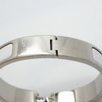Hermes Bangle Clic Clac PM Metal Silver White Bracelet — view 8