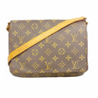 Louis Vuitton Shoulder Bag Monogram Musette Tango Short Strap Brown