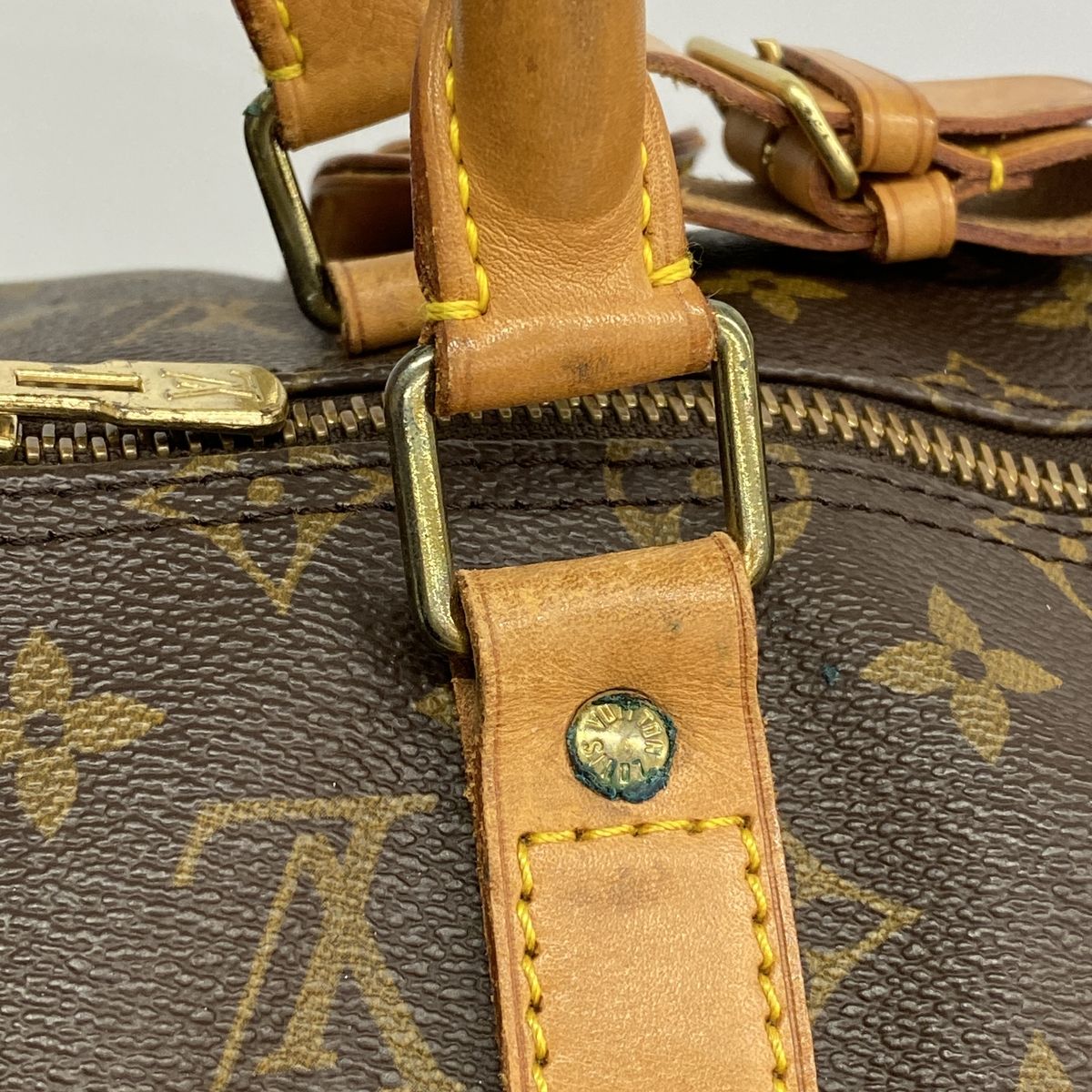 Louis Vuitton Boston Bag Monogram Keepall Bandouliere 50 Brown — view 6