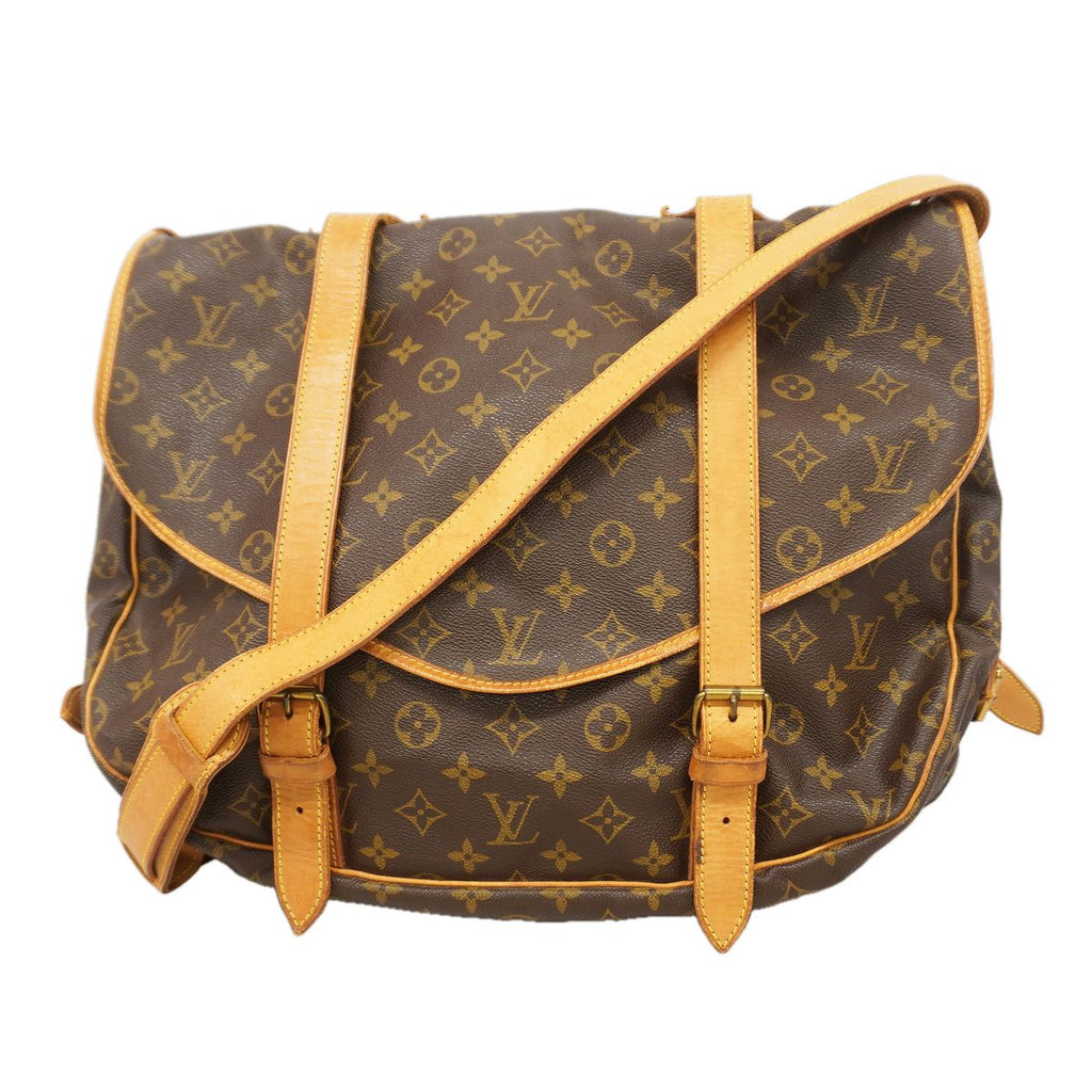 Louis Vuitton Shoulder Bag Monogram Saumur 43 Brown