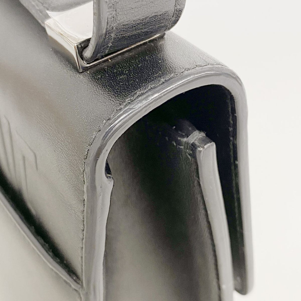 Dior Shoulder Bag Caro Leather Black Silver — view 7