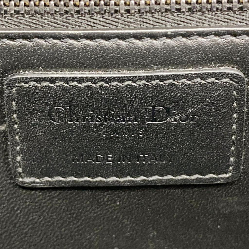 Dior Shoulder Bag Caro Leather Black Silver — view 5