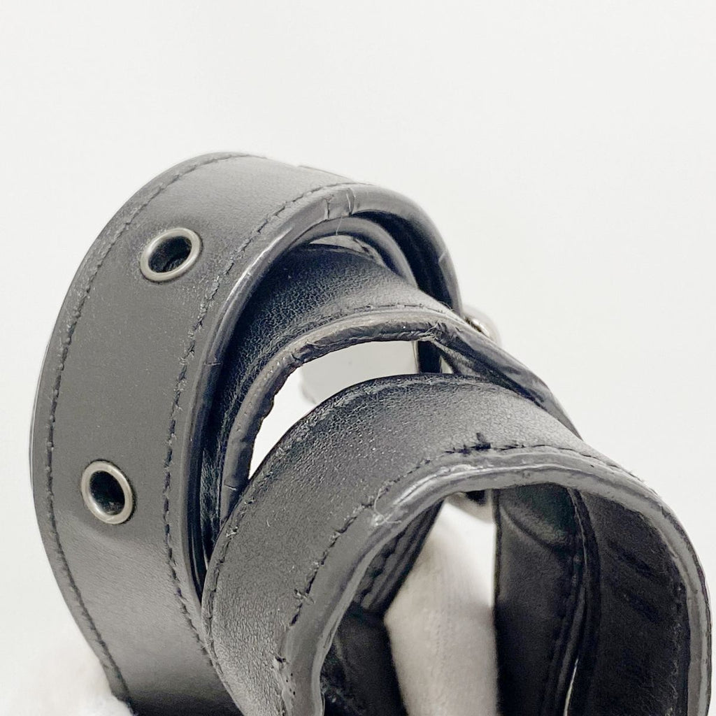 Dior Shoulder Bag Caro Leather Black Silver — view 8