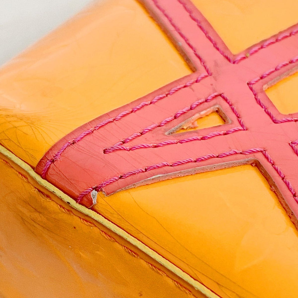 Louis Vuitton Handbag Vernis Fluo Reade PM Orange — view 8