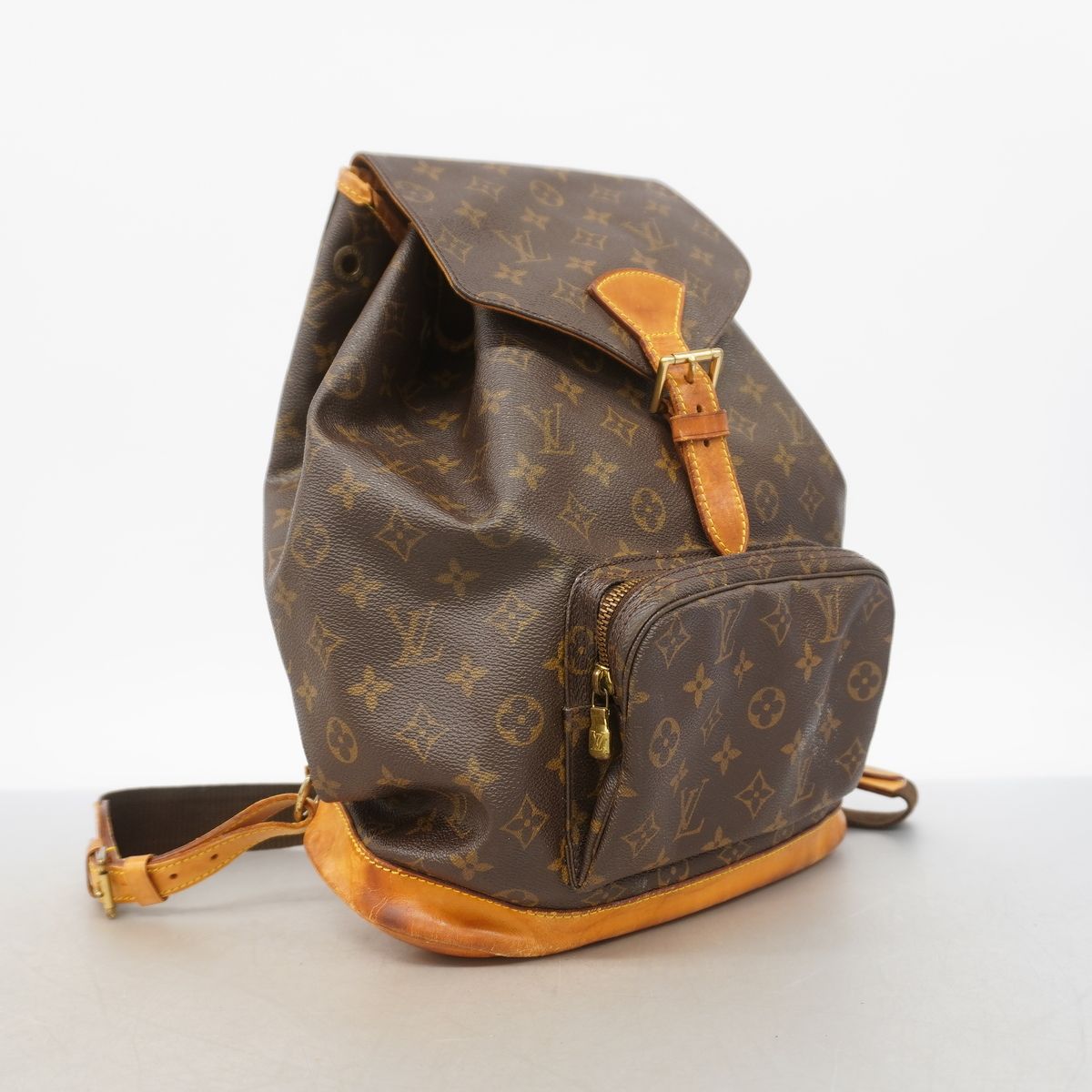 Louis Vuitton Backpack Monogram Montsouris GM Brown — view 2