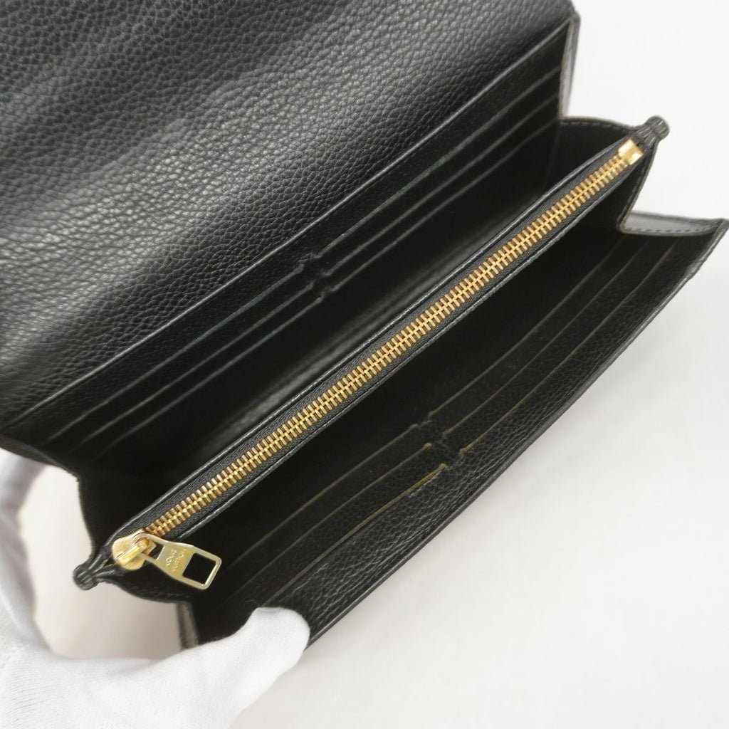 Louis Vuitton Wallet Monogram Empreinte Portefeuille Sarah Noir — view 3