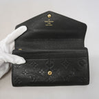Louis Vuitton Wallet Monogram Empreinte Portefeuille Sarah Noir — view 8
