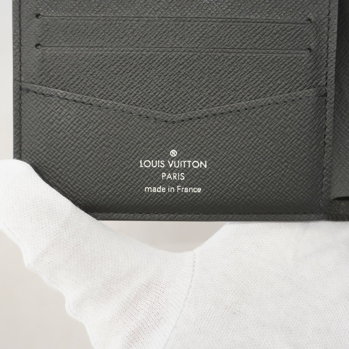 Louis Vuitton Billfold Monogram Eclipse Portefeuille Slender Black Wallet — view 4