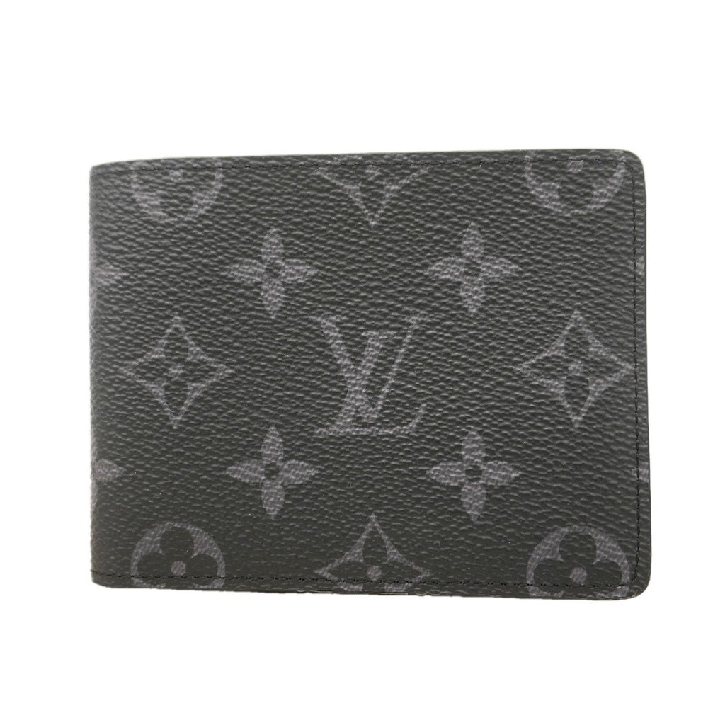 Louis Vuitton Billfold Monogram Eclipse Portefeuille Slender Black Wallet
