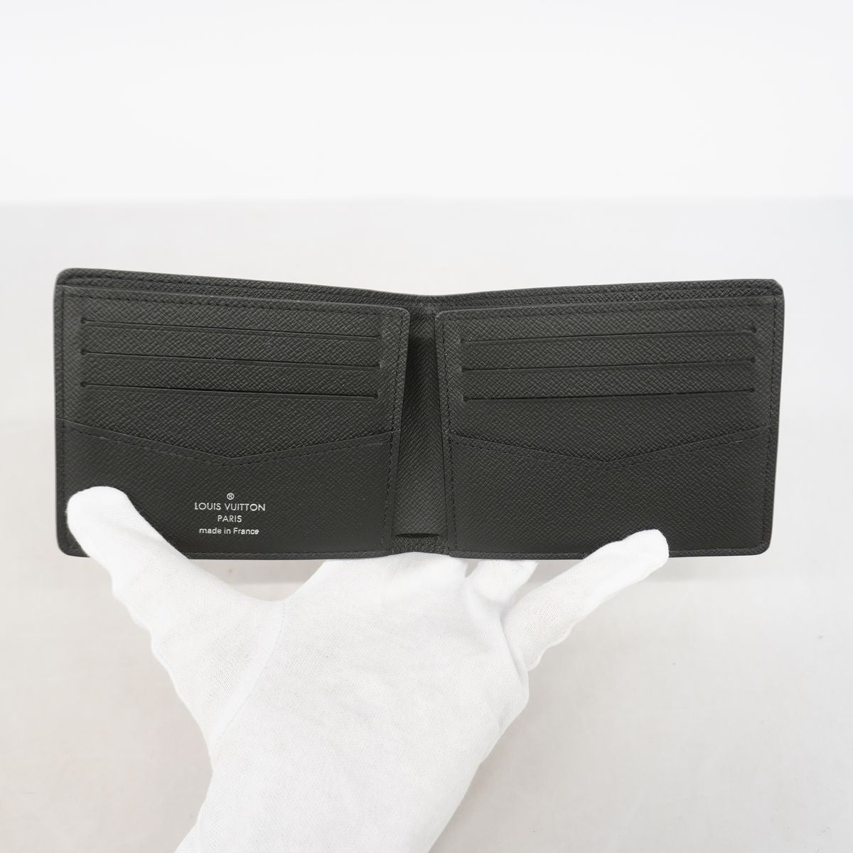 Louis Vuitton Billfold Monogram Eclipse Portefeuille Slender Black Wallet — view 3