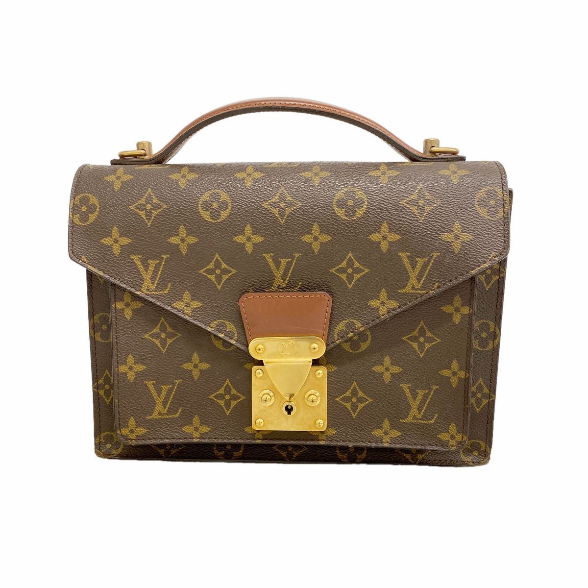 Louis Vuitton Handbag Monogram Monceau 26 Brown