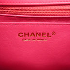 Chanel Shoulder Bag Mini Quilted Lambskin Pink Gold — view 5