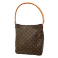 Louis Vuitton Shoulder Bag Monogram Looping GM Brown