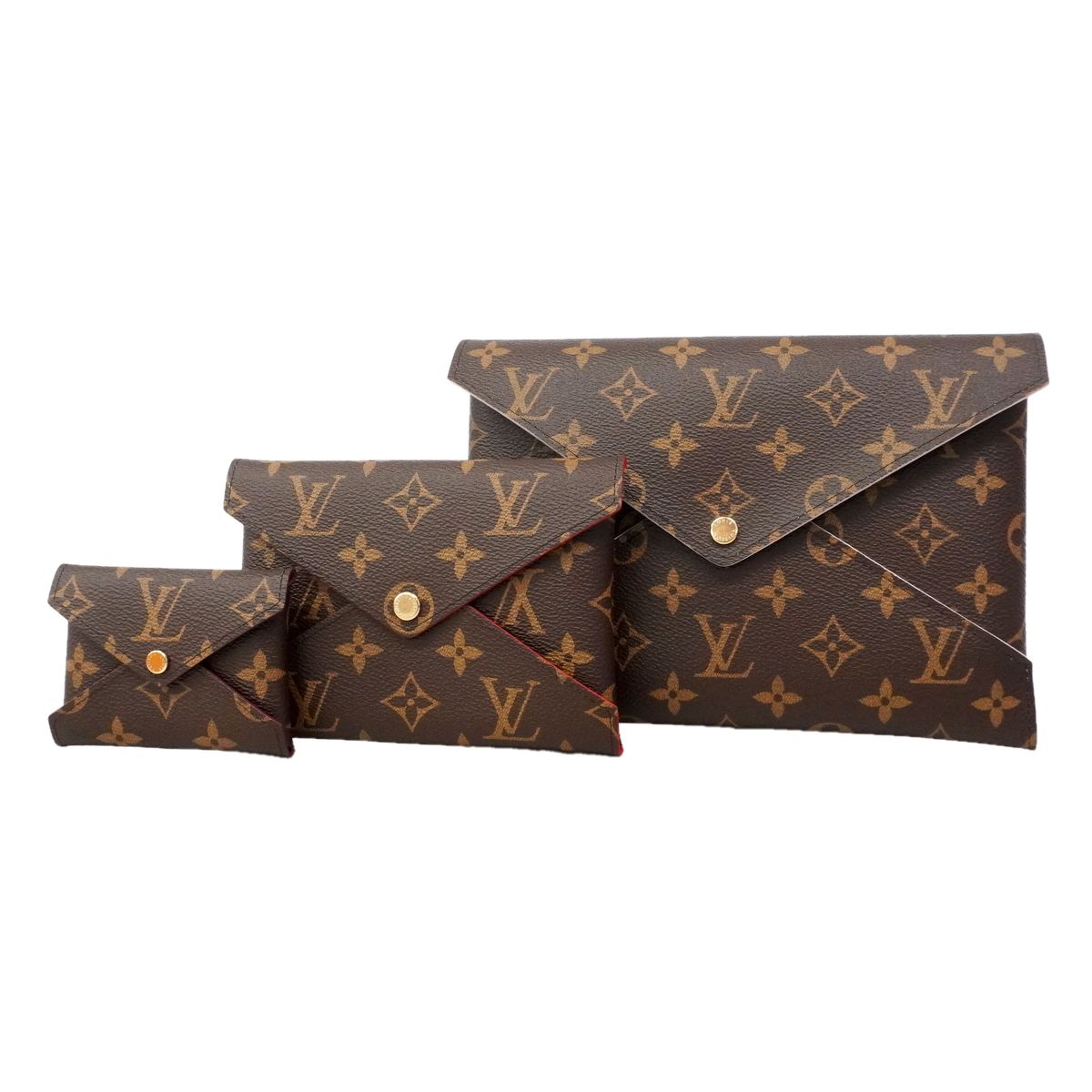 Louis Vuitton Pouch Monogram Pochette Kirigami Brown