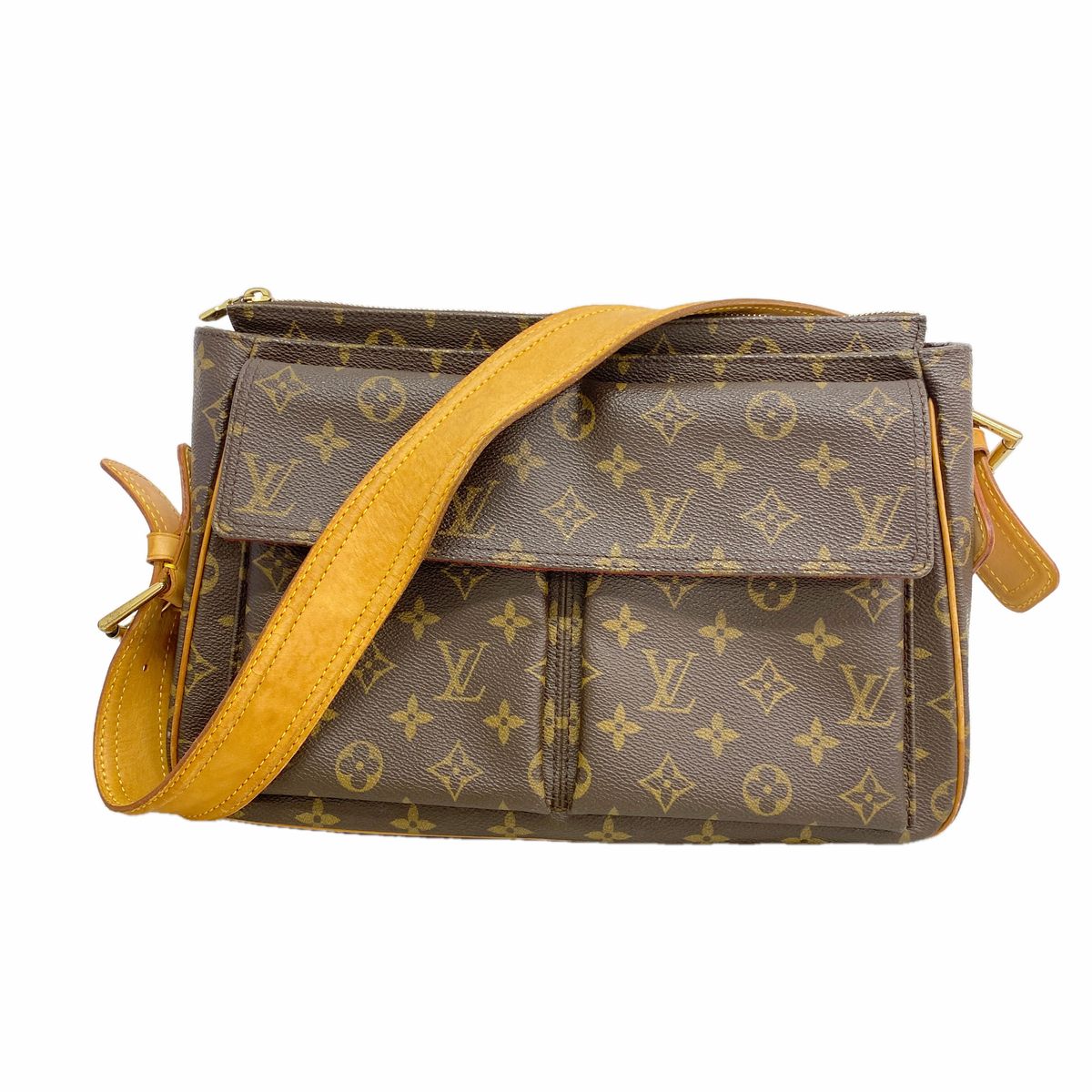Louis Vuitton Shoulder Bag Monogram Viva-Cite GM Brown