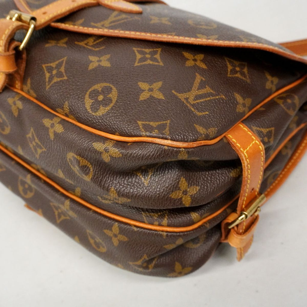 Louis Vuitton Shoulder Bag Monogram Saumur 30 Brown — view 6