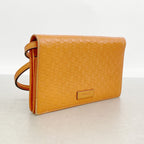 Gucci Wallet on Chain Micro Guccissima Leather Orange Gold Shoulder Bag — view 2