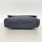 Chanel Shoulder Bag 2.55 Choco Bar Lambskin Black Silver — view 3
