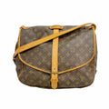 Louis Vuitton Shoulder Bag Monogram Saumur 35 Brown