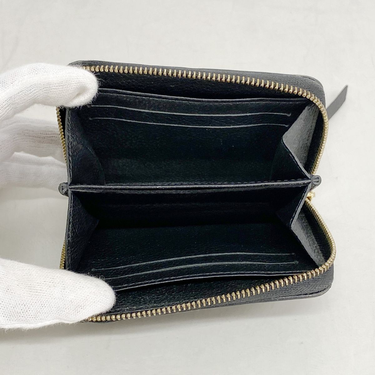 Louis Vuitton Coin Purse Monogram Empreinte Zippy Noir — view 3