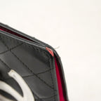 Chanel Wallet Cambon Lambskin Black White Silver — view 6