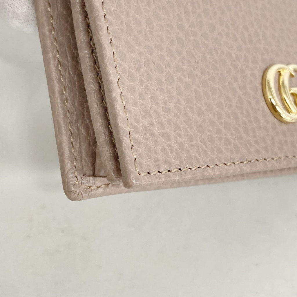 Gucci Wallet GG Marmont Leather Pink Brown Gold — view 6