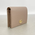 Gucci Wallet GG Marmont Leather Pink Brown Gold — view 2
