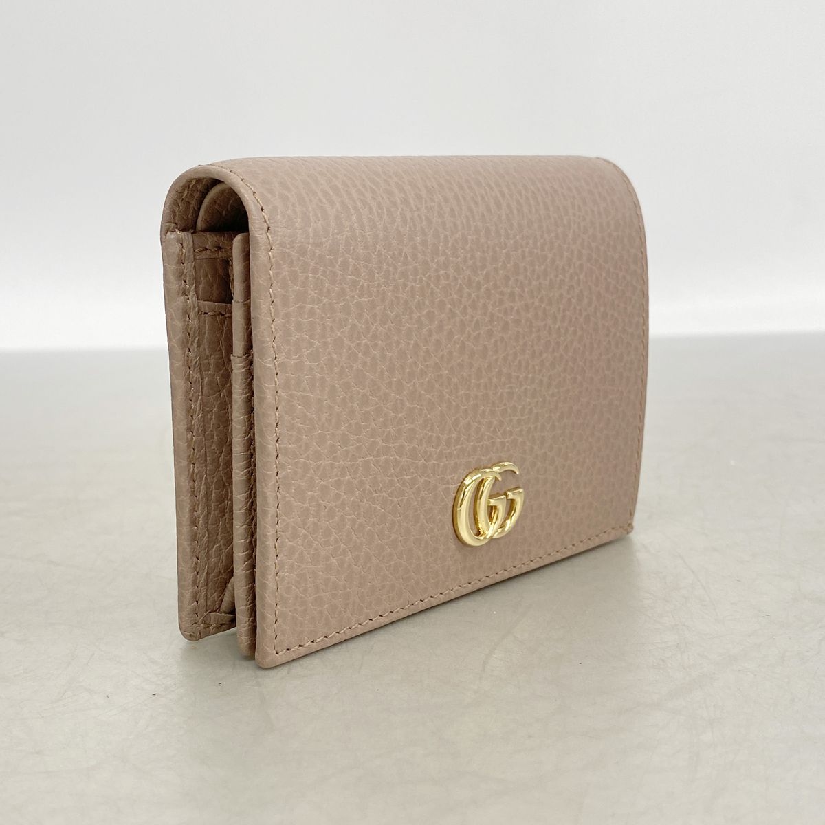 Gucci Wallet GG Marmont Leather Pink Brown Gold — view 2