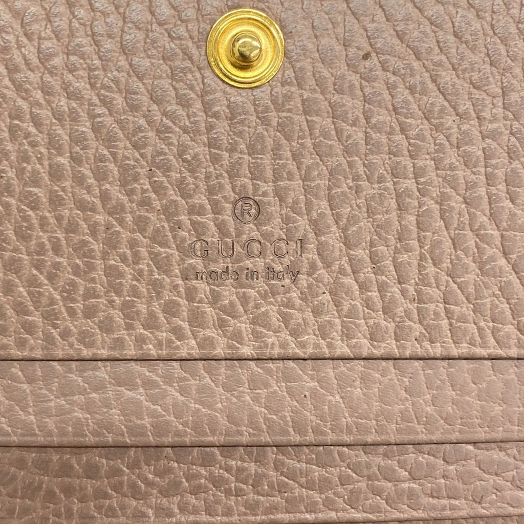Gucci Wallet GG Marmont Leather Pink Brown Gold — view 4