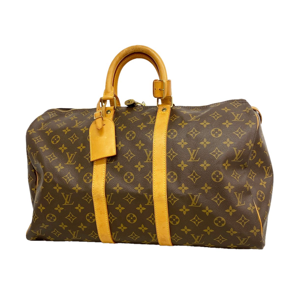 Louis Vuitton Boston Bag Monogram Keepall 45 Brown