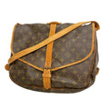 Louis Vuitton Shoulder Bag Monogram Saumur 35 Brown