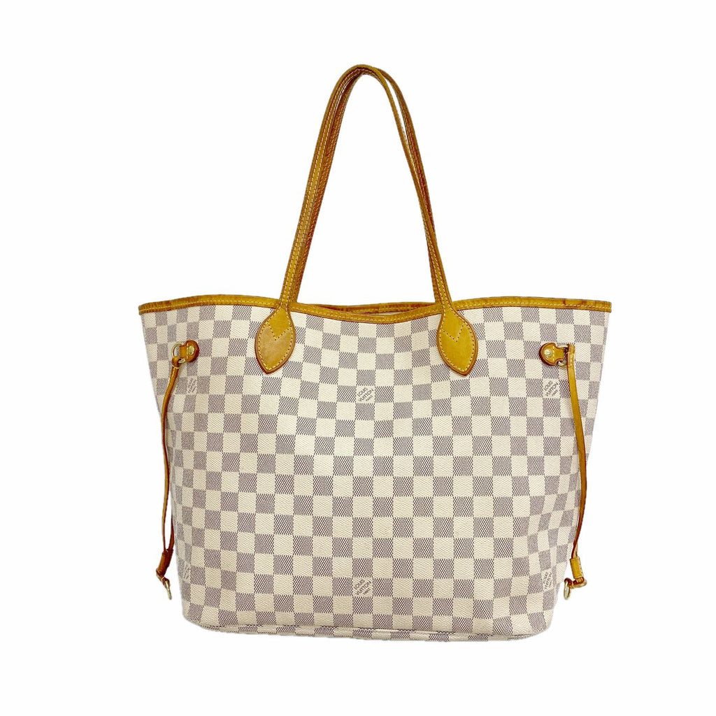 Louis Vuitton Tote Bag Damier Azur Neverfull MM White