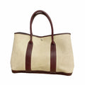 Hermes Tote Bag Garden Party PM Toile H Brown Silver