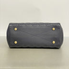 Louis Vuitton Handbag Monogram Empreinte Montaigne MM Marine Rouge 2-Way Bag — view 3