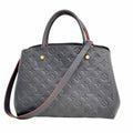 Louis Vuitton Handbag Monogram Empreinte Montaigne MM Marine Rouge 2-Way Bag