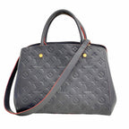 Louis Vuitton Handbag Monogram Empreinte Montaigne MM Marine Rouge 2-Way Bag
