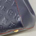 Louis Vuitton Handbag Monogram Empreinte Montaigne MM Marine Rouge 2-Way Bag — view 7