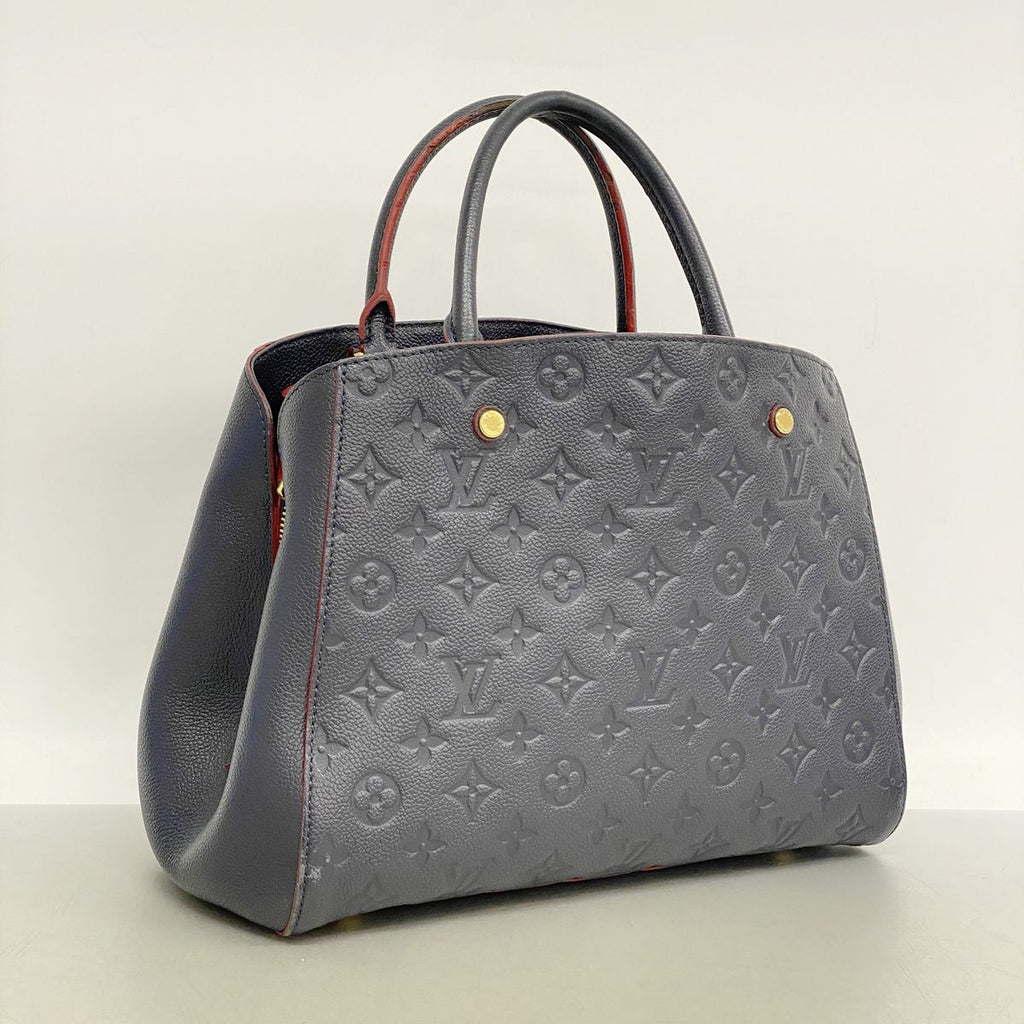 Louis Vuitton Handbag Monogram Empreinte Montaigne MM Marine Rouge 2-Way Bag — view 2