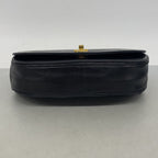 Chanel Shoulder Bag Half Moon Lambskin Black Gold — view 3
