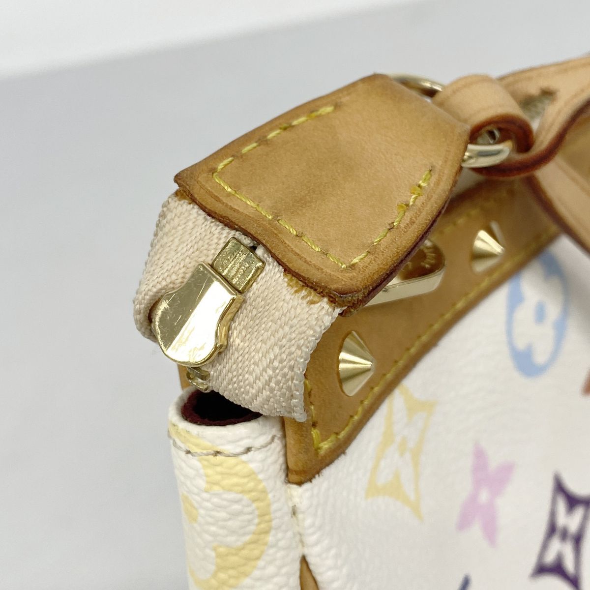 Louis Vuitton Pouch Monogram Multicolor Pochette Accessoires Blanc — view 7