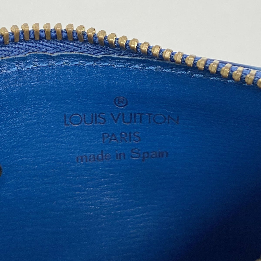 Louis Vuitton Coin Purse Epi Pochette Cles Toledo Blue — view 4