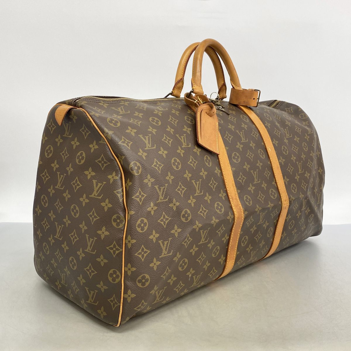 Louis Vuitton Boston Bag Monogram Keepall 60 Brown — view 2