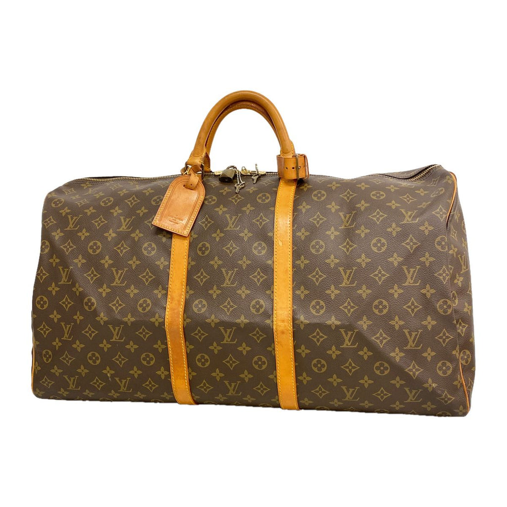 Louis Vuitton Boston Bag Monogram Keepall 60 Brown