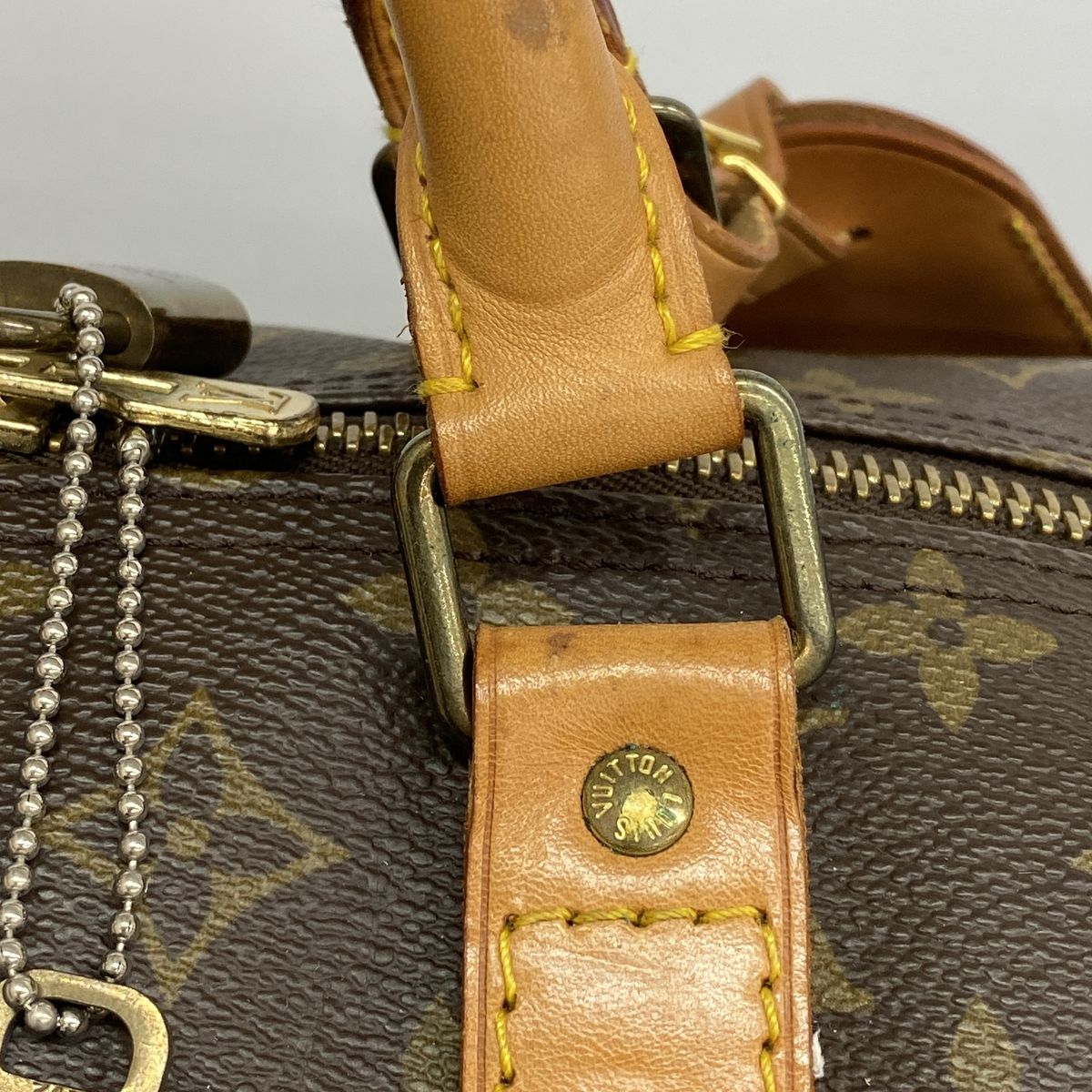 Louis Vuitton Boston Bag Monogram Keepall 60 Brown — view 8